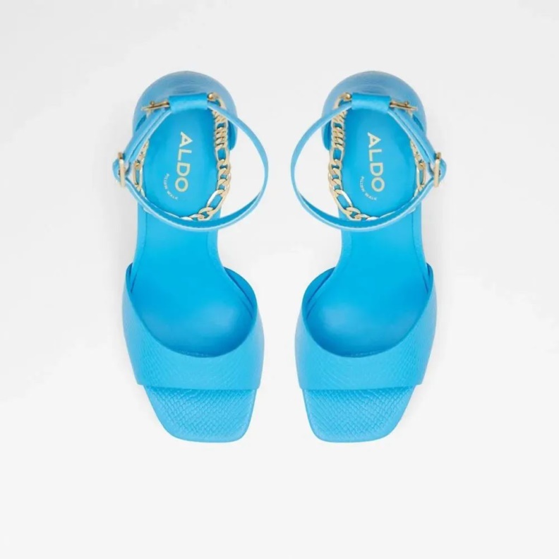 Prisilla Women's Ankle Strap Heeled Shoe Fashion Bright Blue Aldo