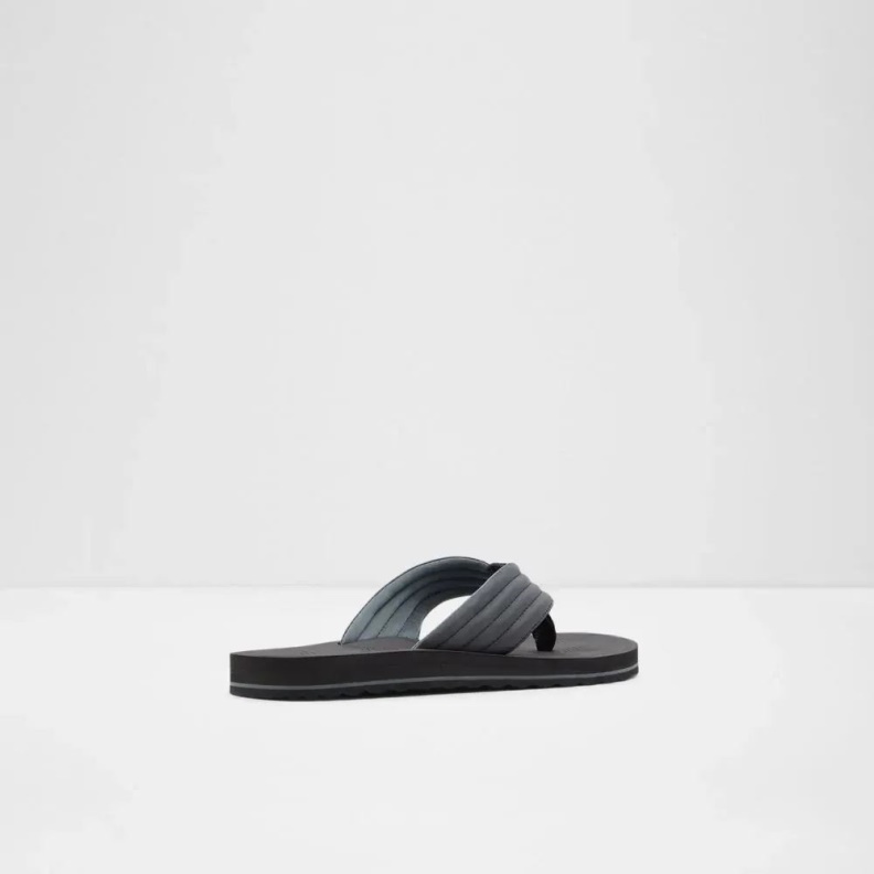 Proicien Men's Flat Thong Sandal Fashion Black Aldo