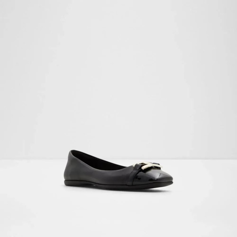 Qaeldan Women's Round Toe Ballerina Black Aldo Fashion