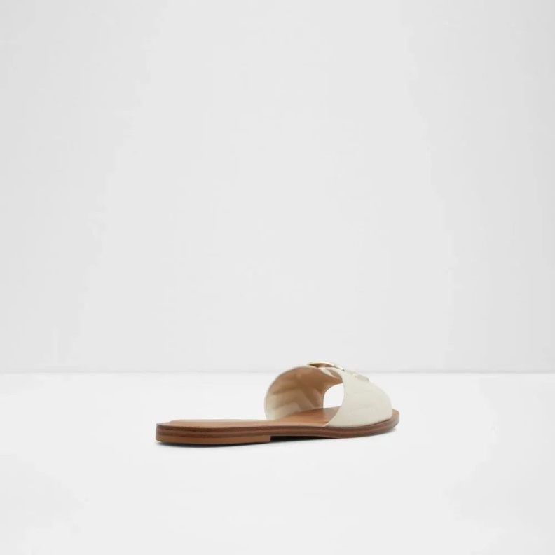 Other White Qelajar Women's Open Toe Flat Sandal Fashion Aldo
