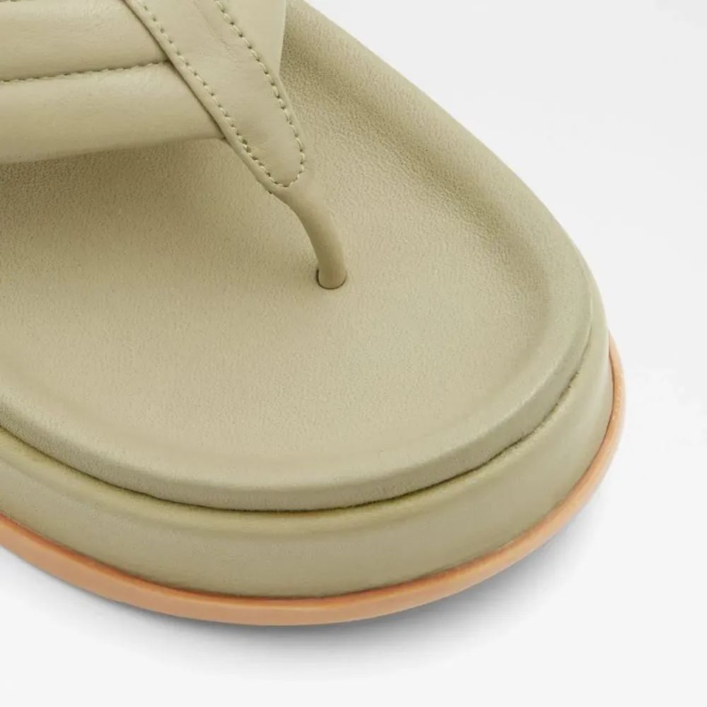 Aldo Light Green Fashion Rachelle Women's Wedge Thong Sandal