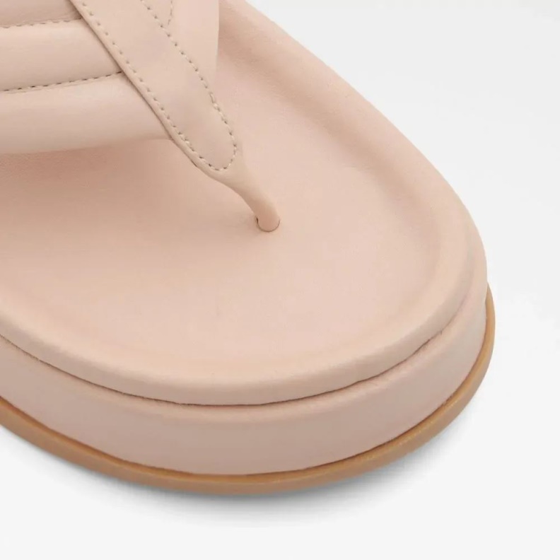 Aldo Rachelle Women's Wedge Thong Sandal Bone Fashion