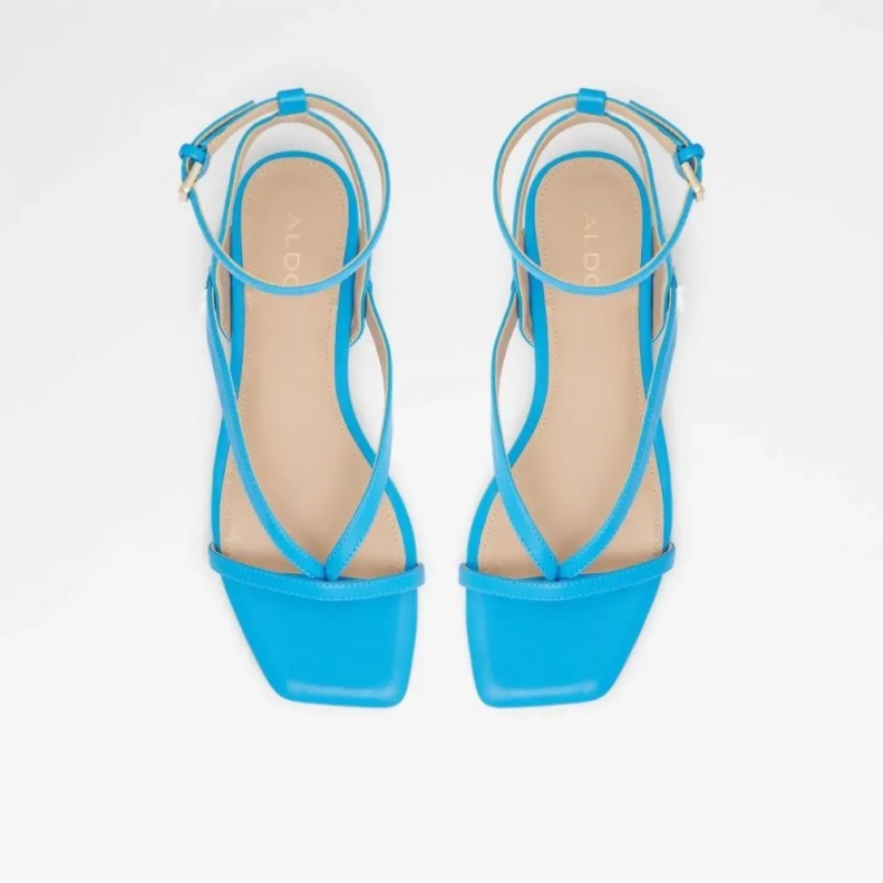 Fashion Aldo Rhigoni Women's Flat Ankle Strap Sandal Blue