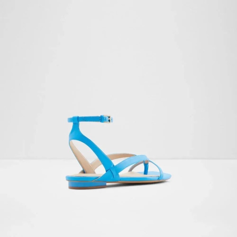 Fashion Aldo Rhigoni Women's Flat Ankle Strap Sandal Blue