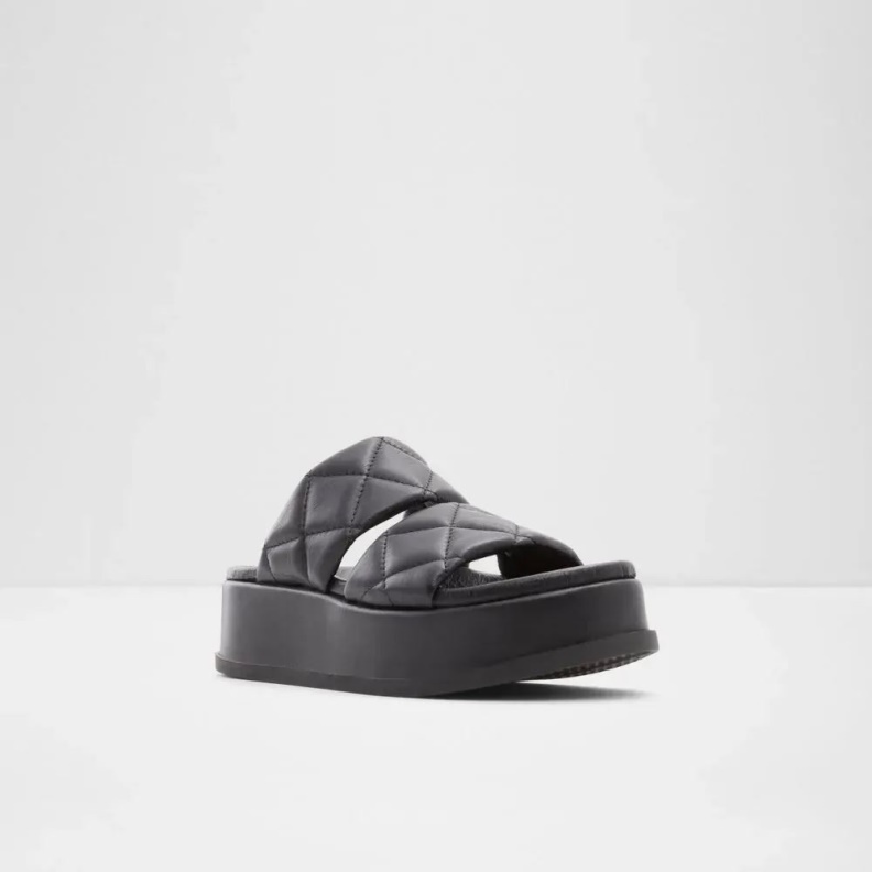 Black Fashion Aldo Righton Women's Wedge Slide Sandal