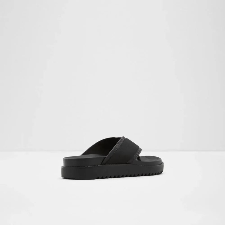 Aldo Fashion Black Rondo Men's Flat Thong Sandal
