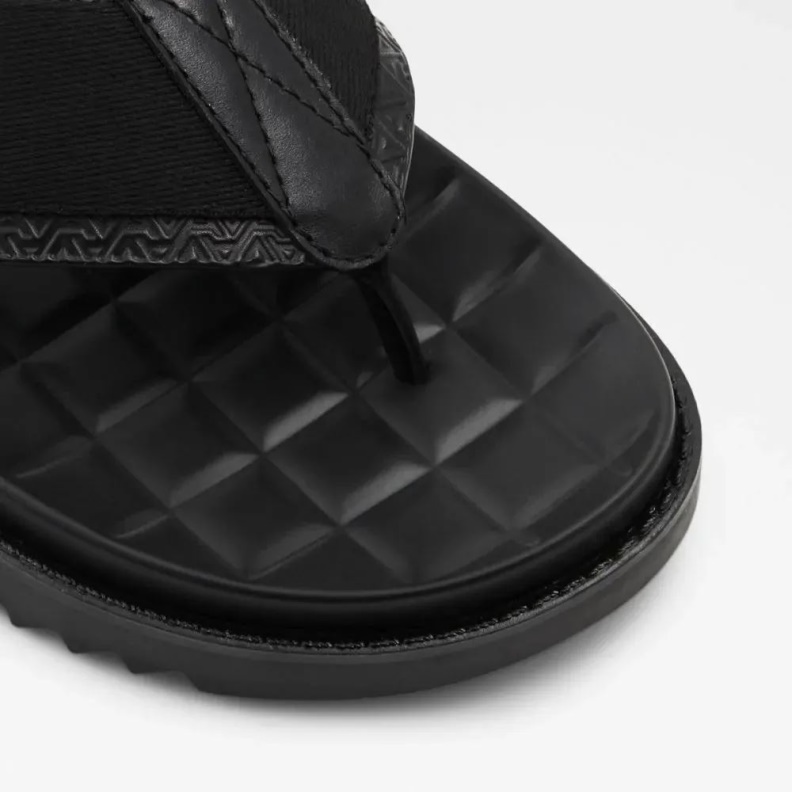 Aldo Fashion Black Rondo Men's Flat Thong Sandal