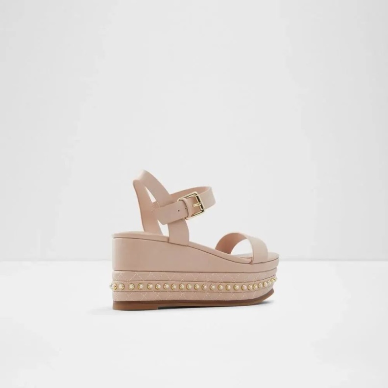 Aldo Light-Pink Fashion Selia Women's Flatfowedge Sandal