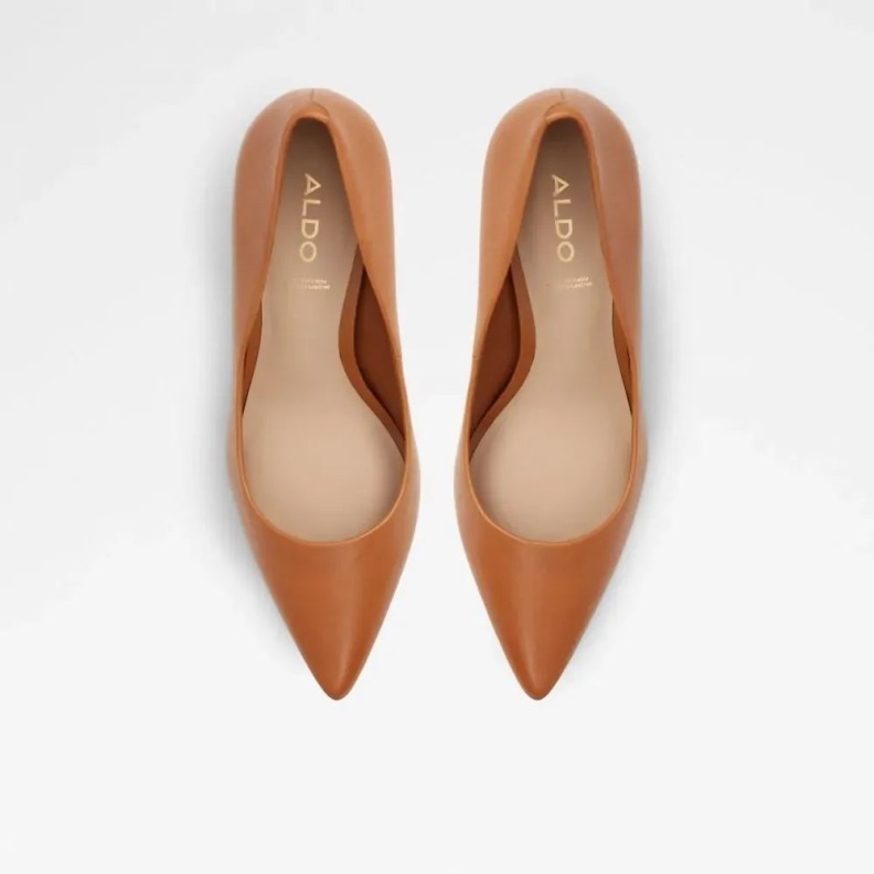 Aldo Sereniti Women's Slip On Pump Heel Medium-Brown Fashion