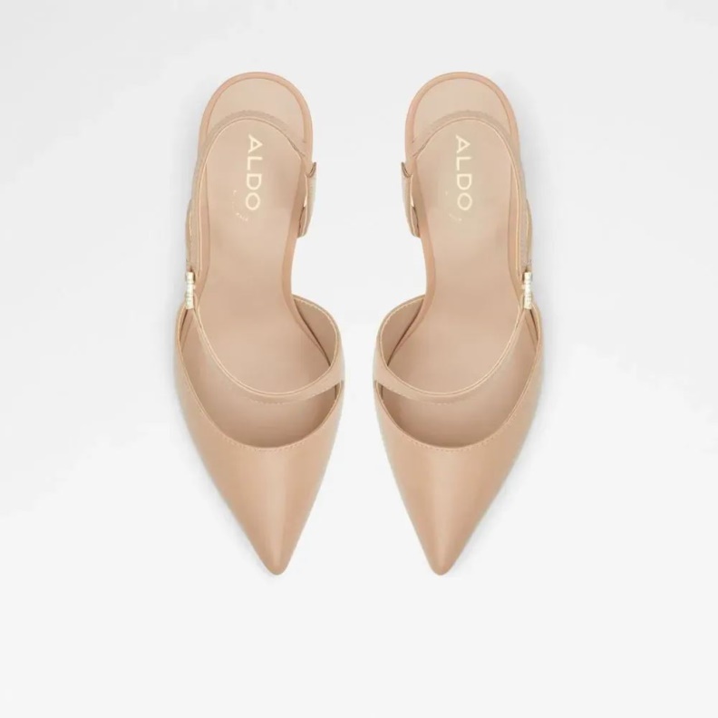 Aldo Sevilla Women's Sling Back Heeled Shoe Bone Fashion