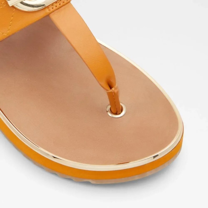 Fashion Aldo Searene Women's Thong Beach Sandal Medium Yellow