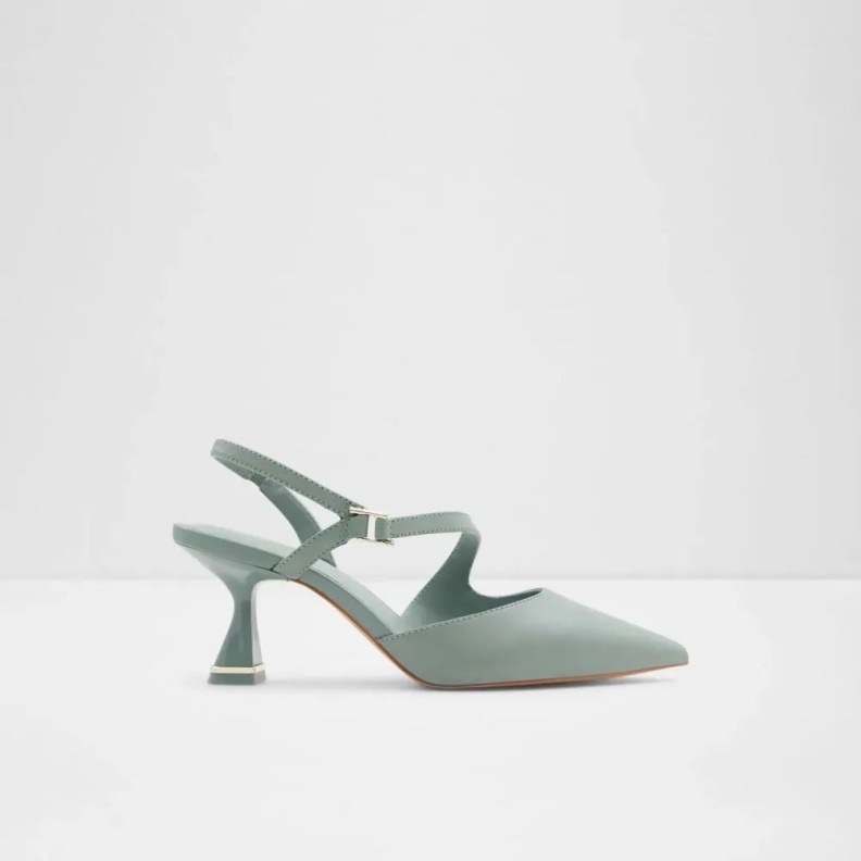 Other Green Sevilla Women's Sling Back Heeled Sandal Fashion Aldo