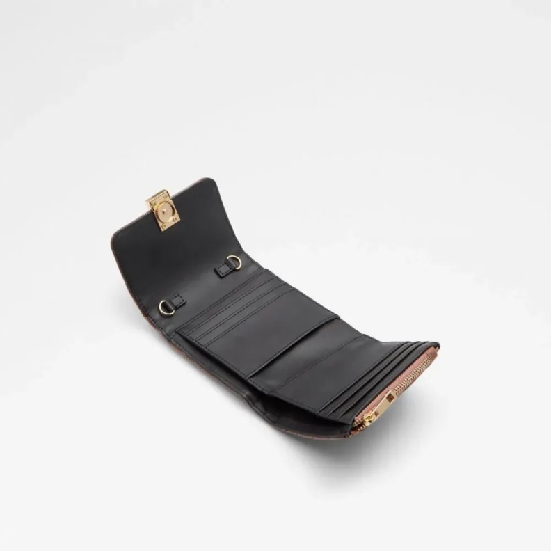 Aldo Other Brown Fashion Sianad Women's Handbag Wallet On A Chain