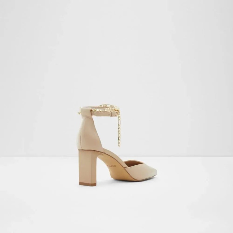 Bone Softie Women's Ankle Strap Mid Block Heel Aldo Fashion