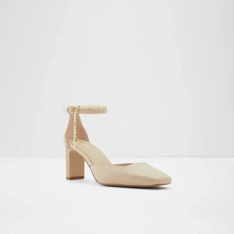 Bone Softie Women's Ankle Strap Mid Block Heel Aldo Fashion