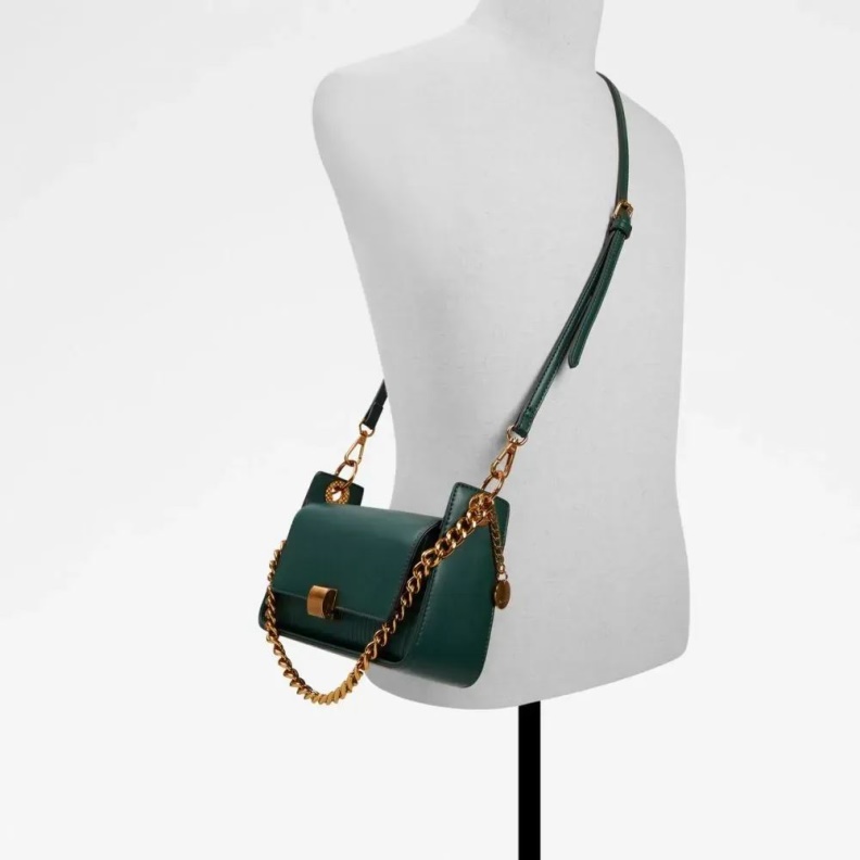 Fashion Aldo Dark Green Stria Women's Handbag Shoulder Bag