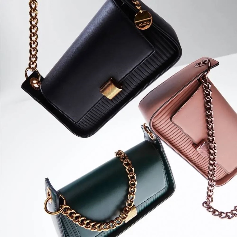 Fashion Aldo Dark Green Stria Women's Handbag Shoulder Bag