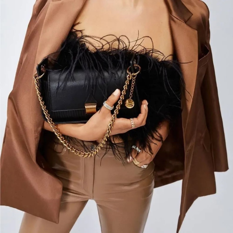 Fashion Aldo Stria Women's Handbag Shoulder Bag Black