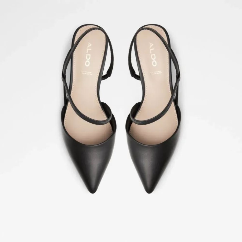 Black Suzette Women's Sling Back Heeled Shoe Aldo Fashion
