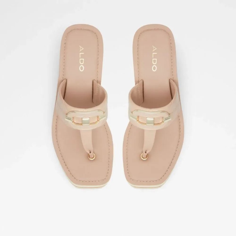Light Pink Sunseek Women's Wedged Beach Sandal Aldo Fashion
