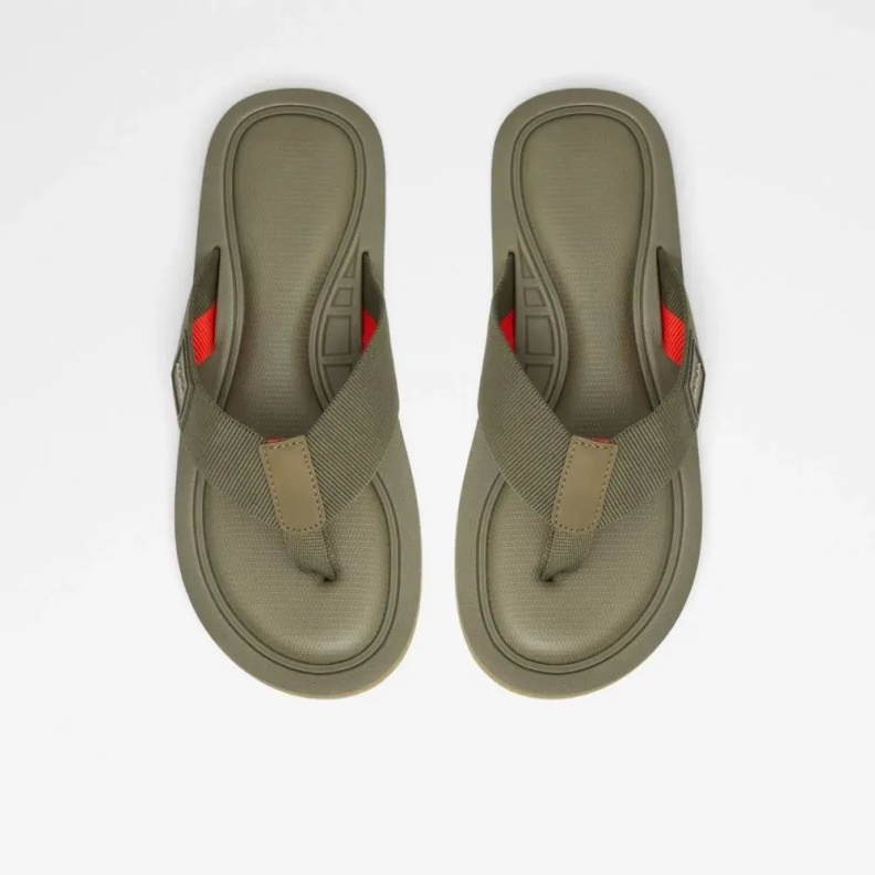 Khaki Tengen Men's Slip-On Thong Sandal Fashion Aldo