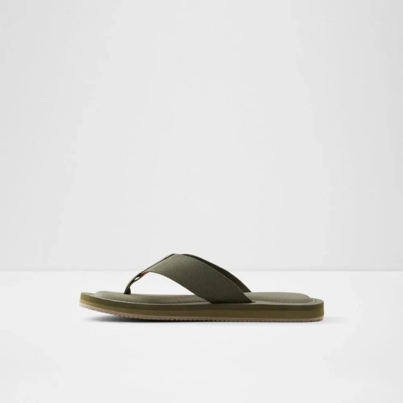 Khaki Tengen Men's Slip-On Thong Sandal Fashion Aldo