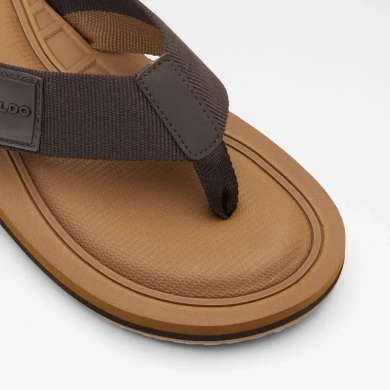 Tengen Men's Flat Thong Sandal Dark-Brown Aldo Fashion