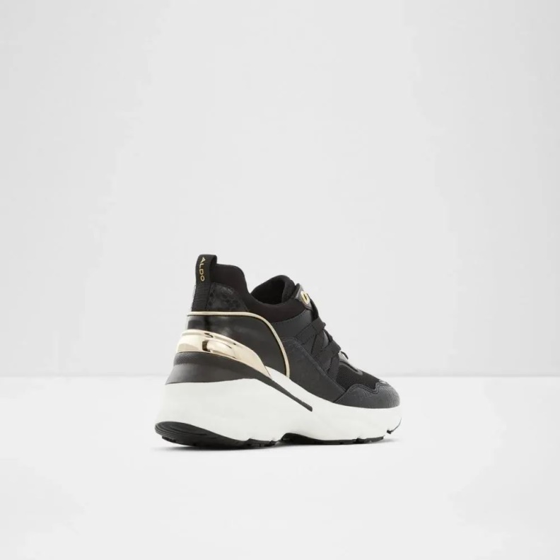 Fashion Black Aldo Thaliri Women's Wedge Sneaker
