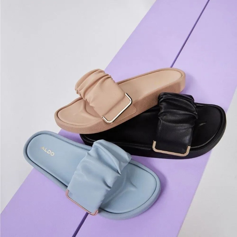 Light-Blue Tybus Women's Slide Flat Sandal Aldo Fashion