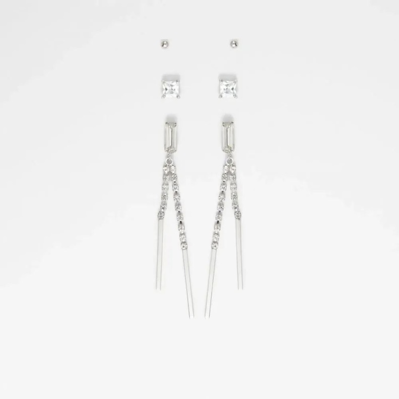 Umaeri Women's Accessories Earrings Aldo Fashion Silver/Clear Multi