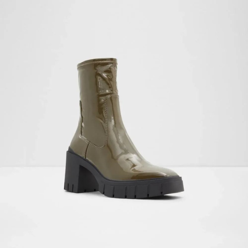 Aldo Fashion Khaki Upstage Women's Lug Sole Ankle Boot