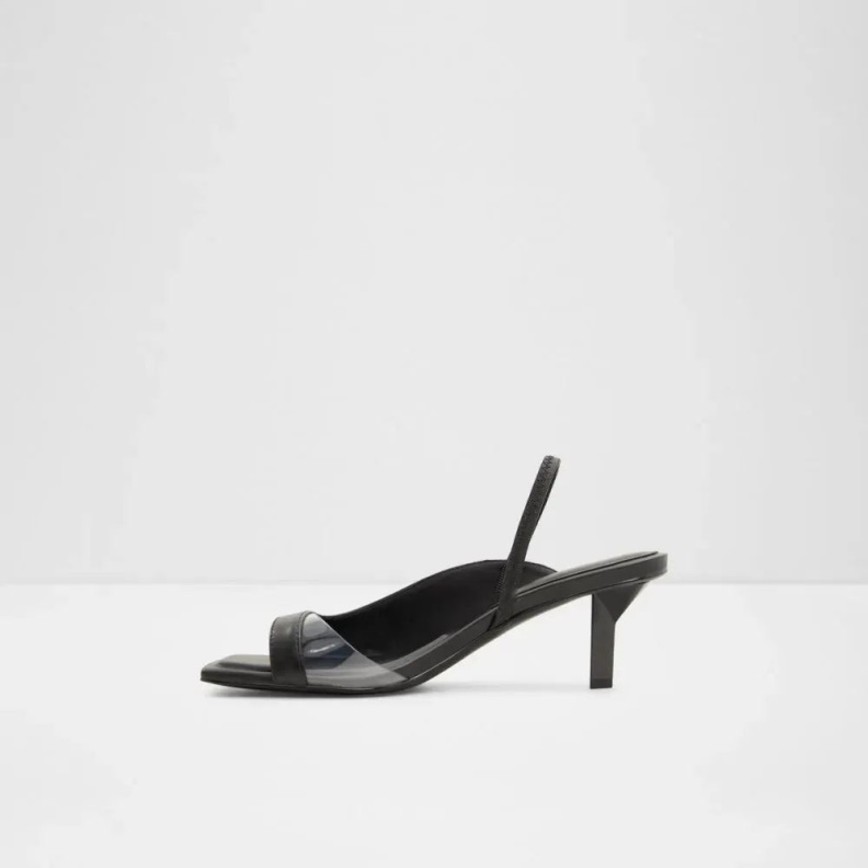 Valencia Women's Sling Back Heeled Sandal Black Aldo Fashion
