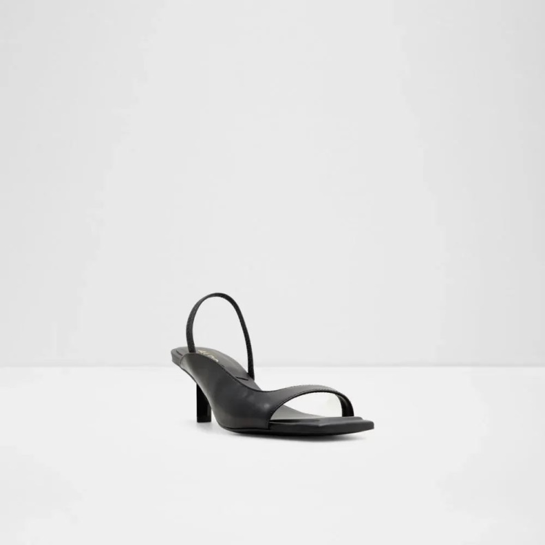 Valencia Women's Sling Back Heeled Sandal Black Aldo Fashion