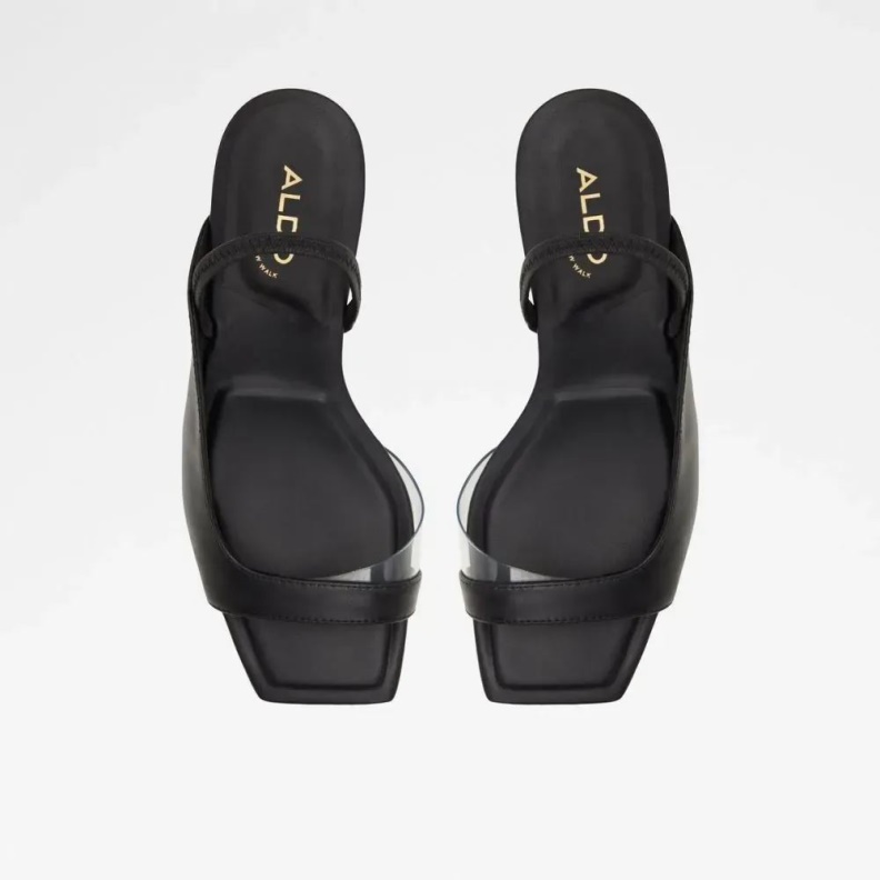 Valencia Women's Sling Back Heeled Sandal Black Aldo Fashion