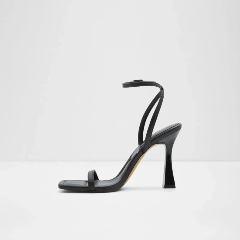 Fashion Black Vivanti Women's Ankle Strap Heeled Shoe Aldo