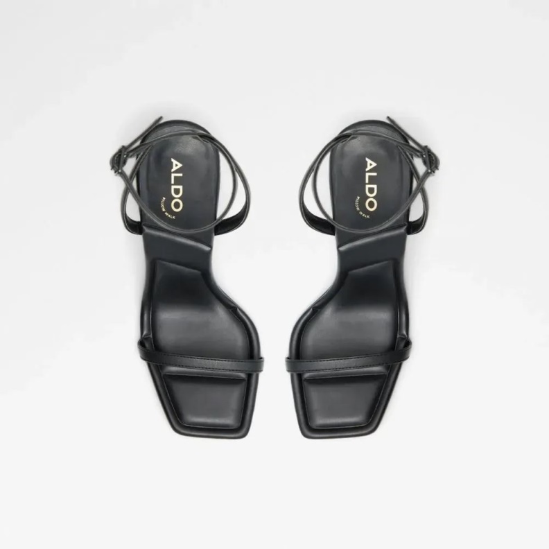 Fashion Black Vivanti Women's Ankle Strap Heeled Shoe Aldo