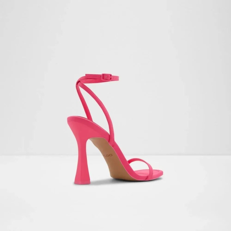 Fashion Bright-Pink Aldo Vivanti Women's Ankle Strap Heeled Shoe