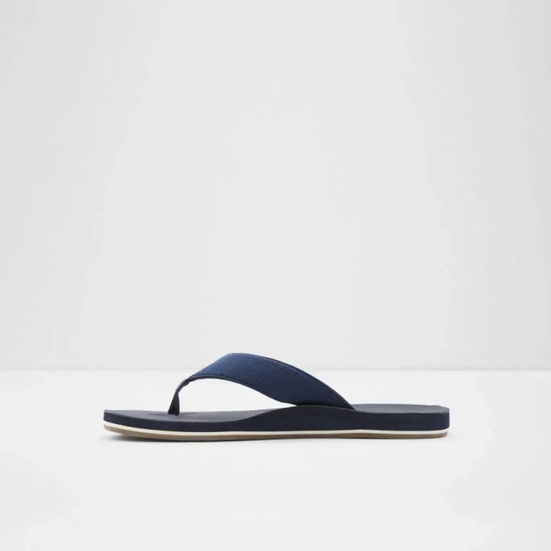 Weallere Men's Slip-On Thong Sandal Fashion Navy Aldo