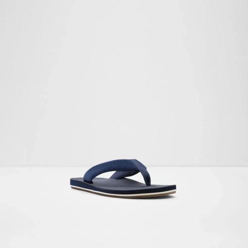 Weallere Men's Slip-On Thong Sandal Fashion Navy Aldo