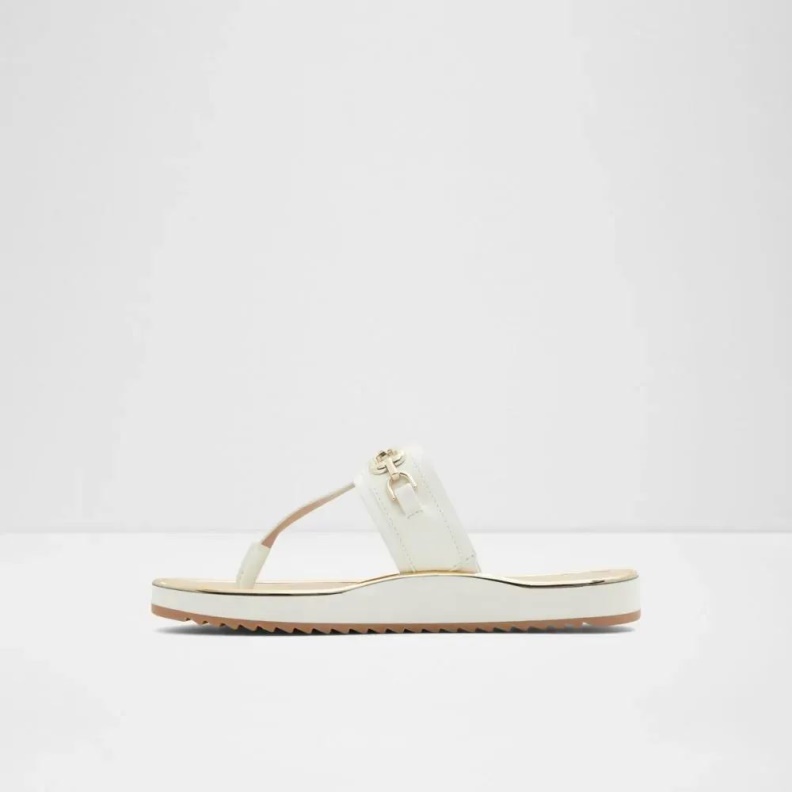 Yerral Women's T Strap Beach Sandal Aldo Fashion Other-White