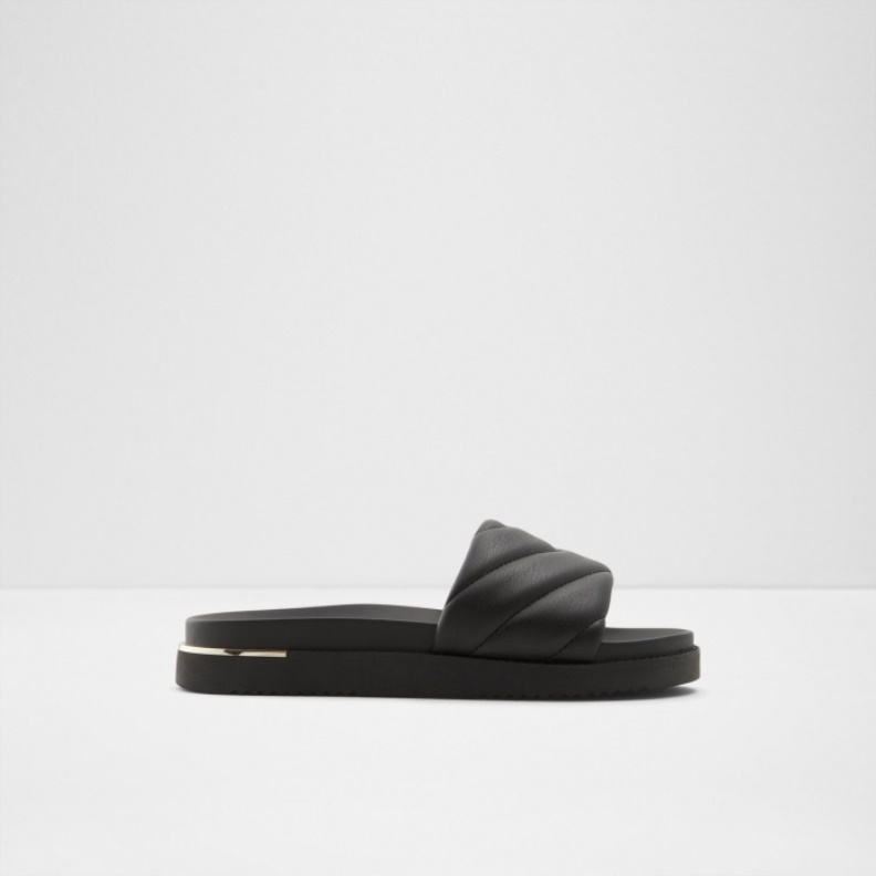 Black Fashion Aldo Acaswen Flat Sandals