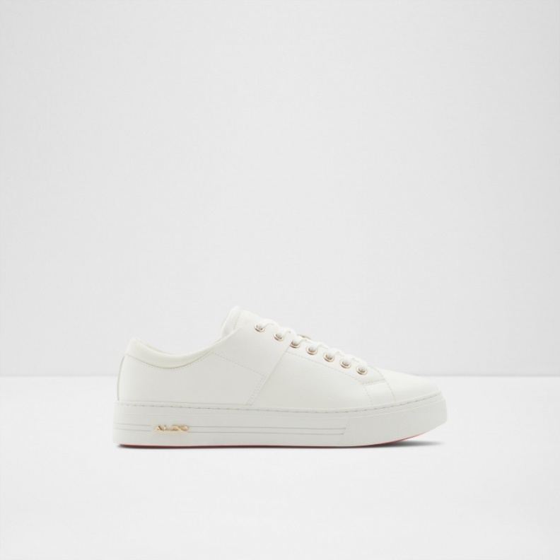 Fashion White Aldo Agassi Low Top Sneakers