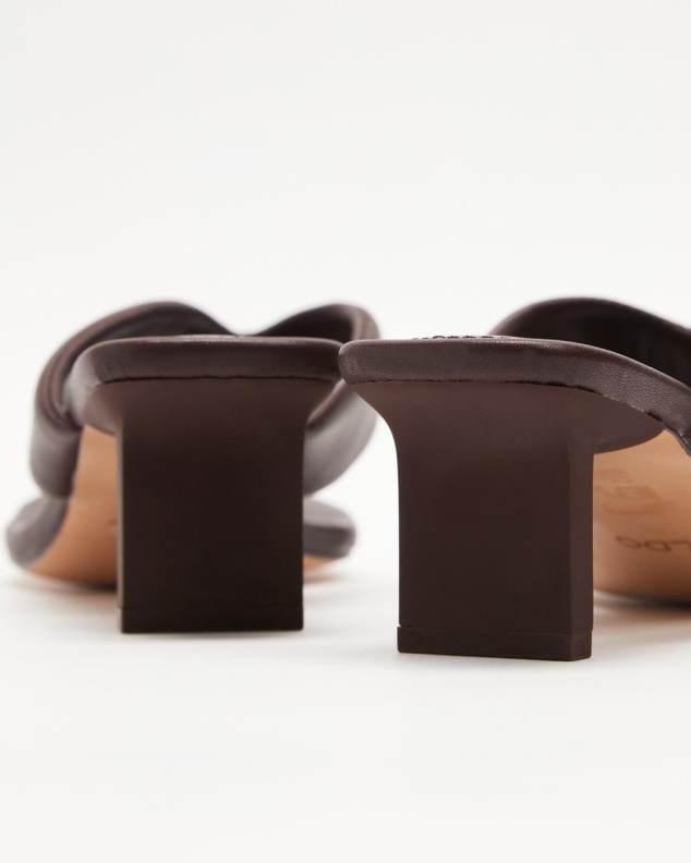 Aldo Auday Thong Heels Dark Brown Fashion Fashion