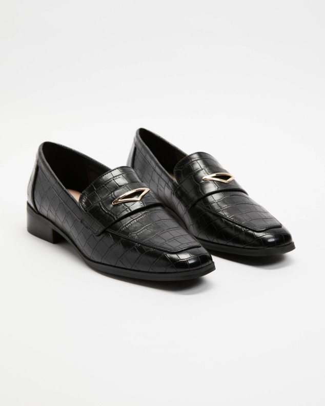 Fashion Aldo Black Hanak Loafers